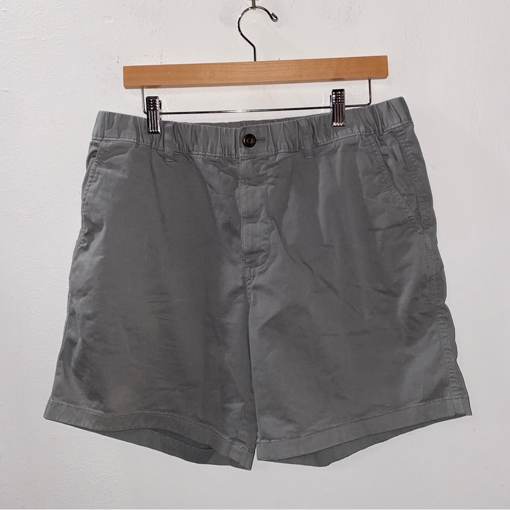 Bear Bottom Shorts Men XL Cotton Stretch Chino 7" Inseam Flat Front Stretch Gray